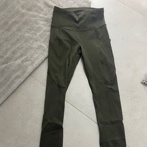 Lulumeon army green leggings
